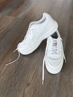 Nike White Women's Platform Sneakers